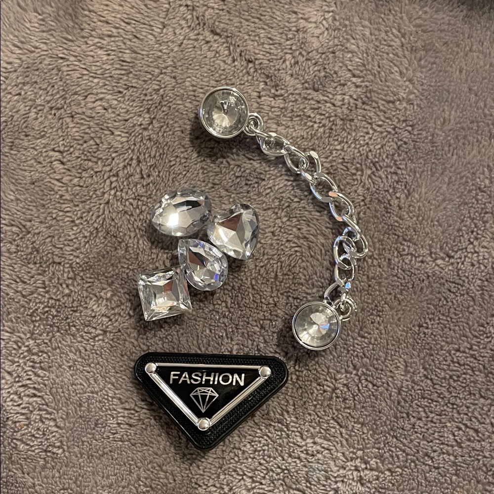 Silver Crystal Charm jibbitz for crocs